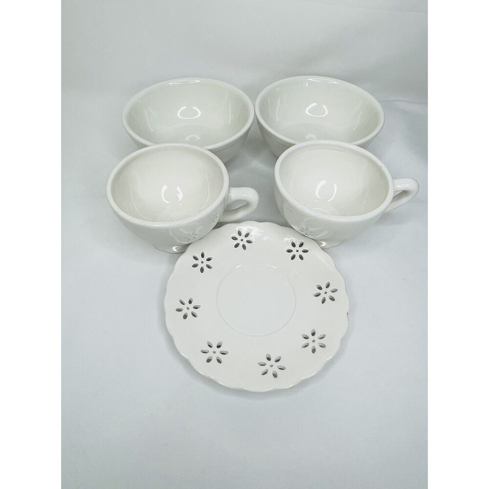 Coffee Cups Tea Mugs Bowls Saucer 5pc Kitchen Set Home Exclusive Barnes & Noble